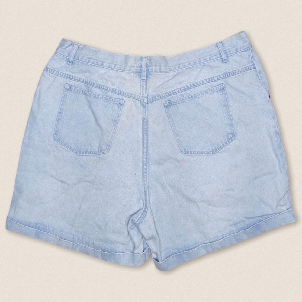 Vintage 90s‎ stefano cuffed denim shorts jorts 36" - Picture 2 of 4